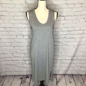 J. Crew Factory Gray Sleeveless Cotton Jersey Knit Dress Small